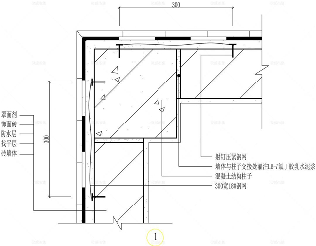 玻璃幕墙施工图