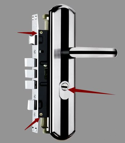 防盗门换锁