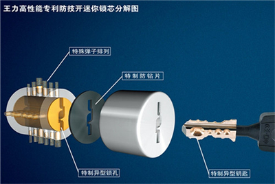 王力防盗门锁芯